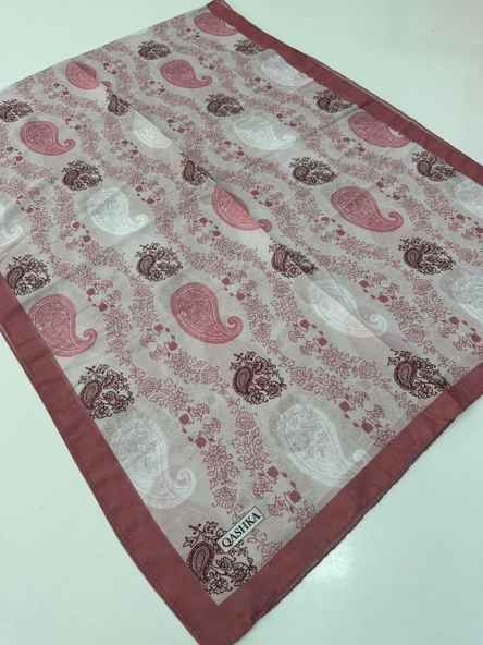 QASHKA Soft Pamuklu Şal Etro Desen LBD1415 ürün görseli 1