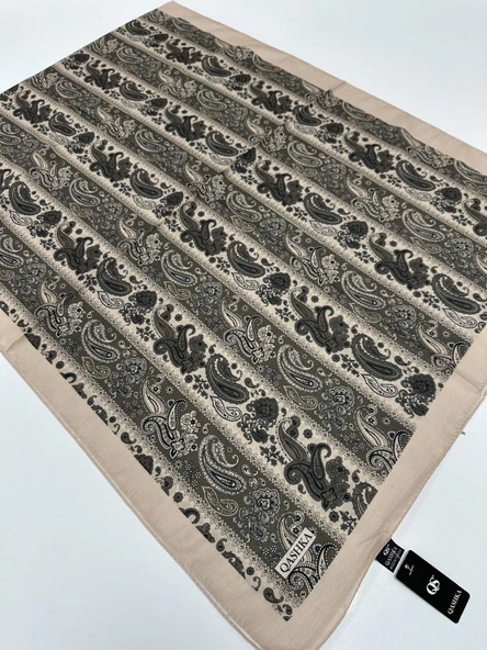 QASHKA Soft Pamuklu Şal Etro Desen LBD0516 ürün görseli 1