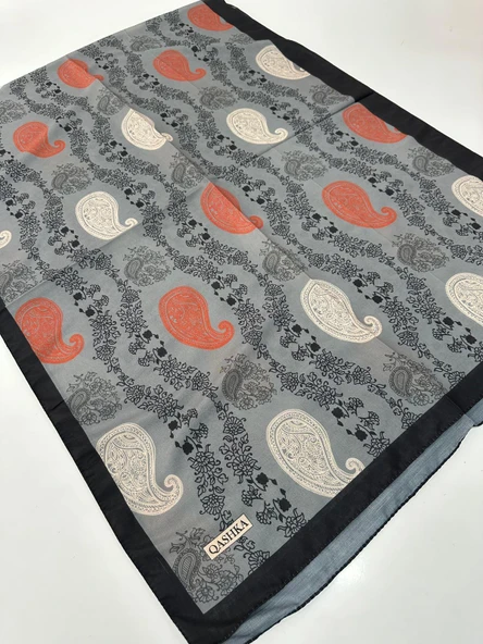 QASHKA Soft Pamuklu Şal Etro Desen LBD1416 ürün görseli 1
