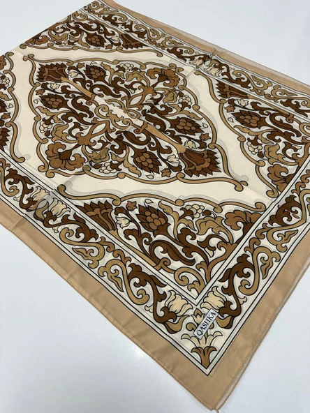 QASHKA Soft Pamuklu Şal Etro Desen LBD0704 ürün görseli 1