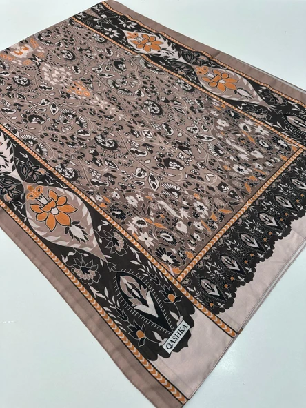 QASHKA Soft Pamuklu Şal Etro Desen LBD1519 ürün görseli 1