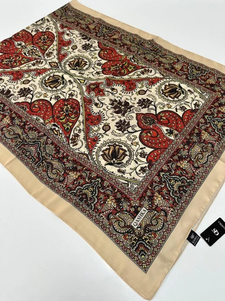 QASHKA Soft Pamuklu Şal Etro Desen LBD0414 ürün görseli 1