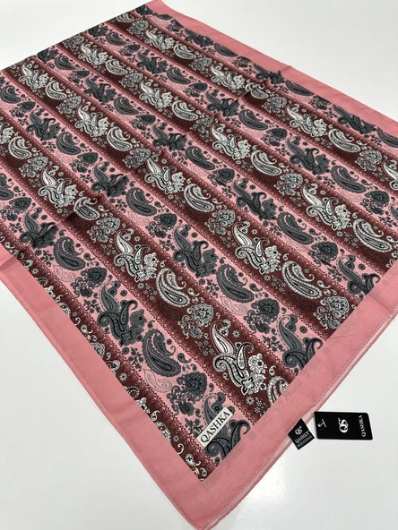 QASHKA Soft Pamuklu Şal Etro Desen LBD0512 ürün görseli 1