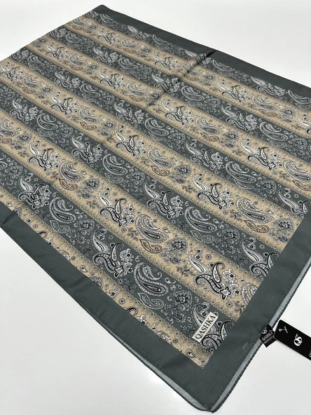 QASHKA Soft Pamuklu Şal Etro Desen LBD0511 ürün görseli 1