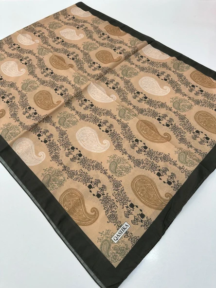 QASHKA Soft Pamuklu Şal Etro Desen LBD1413 ürün görseli 1