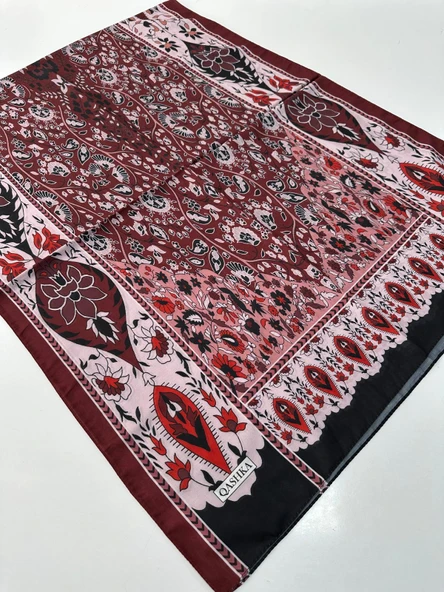 QASHKA Soft Pamuklu Şal Etro Desen LBD1516 ürün görseli 1