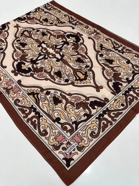 QASHKA Soft Pamuklu Şal Etro Desen LBD0706 ürün görseli 1