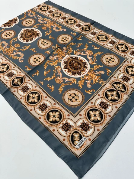QASHKA Soft Pamuklu Şal Etro Desen LBD1311 ürün görseli 1