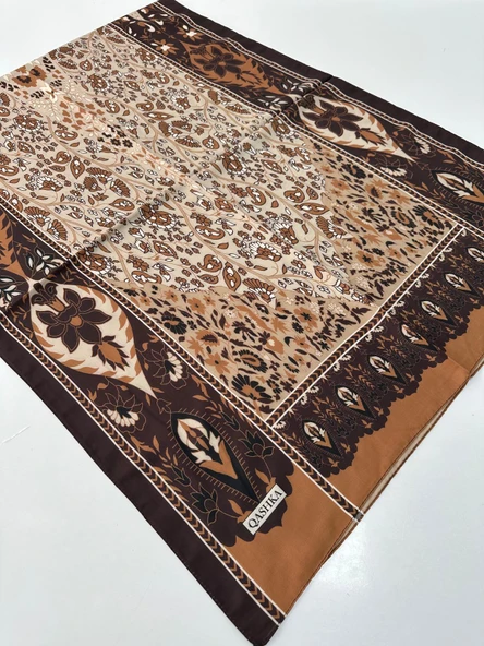 QASHKA Soft Pamuklu Şal Etro Desen LBD1518 ürün görseli 1