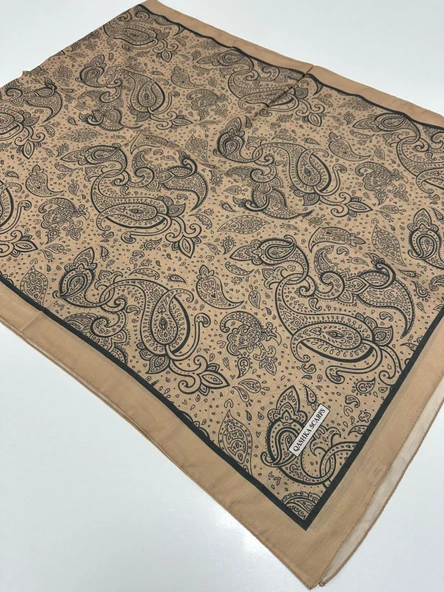 QASHKA Soft Pamuklu Şal Etro Desen LBD1023 ürün görseli 1