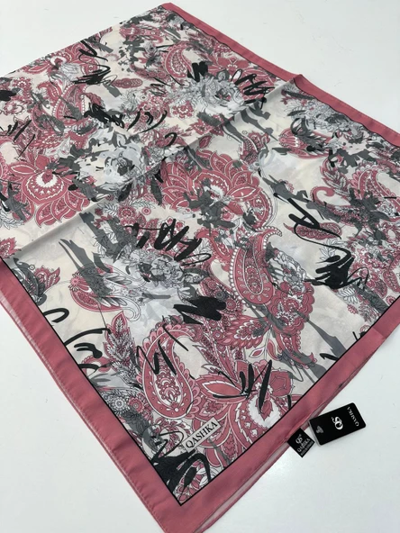 QASHKA Soft Pamuklu Şal Etro Desen LBD1211 ürün görseli 1