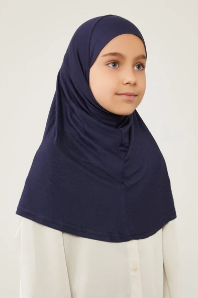 Lavender Pratik Çocuk Eşarp Lacivert CPX0309 ürün görseli 1