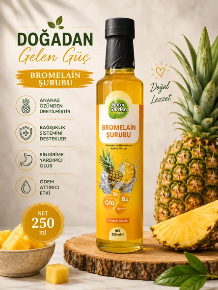 Natur Garden Bromelain Şurubu 250 ml ürün görseli 1