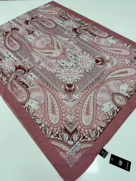 QASHKA Soft Pamuklu Şal Etro Desen LBD0816 ürün görseli 1