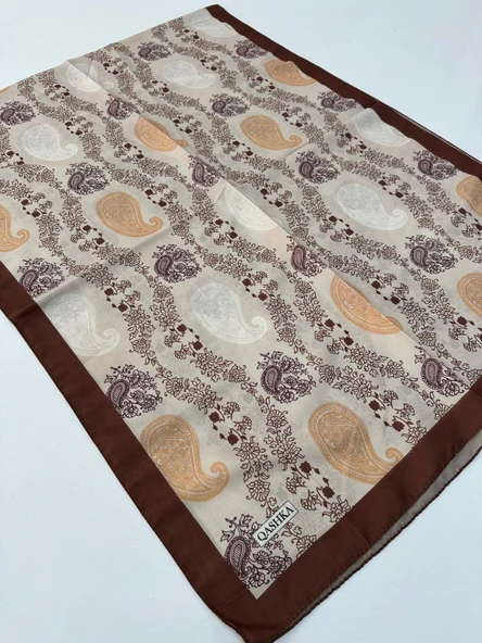 QASHKA Soft Pamuklu Şal Etro Desen LBD1405 ürün görseli 1