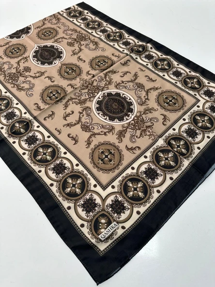 QASHKA Soft Pamuklu Şal Etro Desen LBD1309 ürün görseli 1