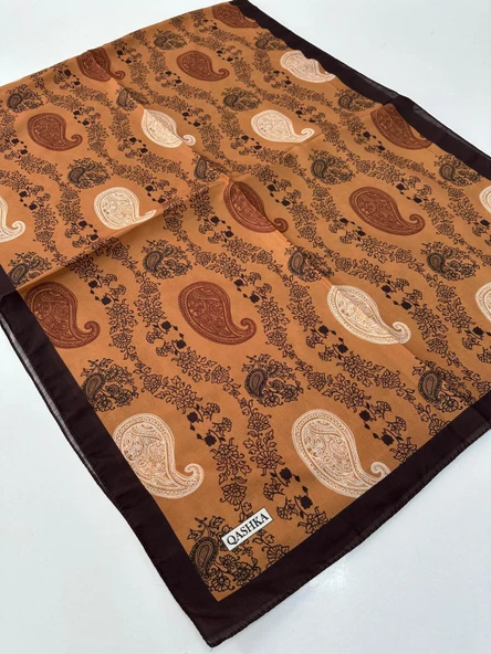 QASHKA Soft Pamuklu Şal Etro Desen LBD1408 ürün görseli 1