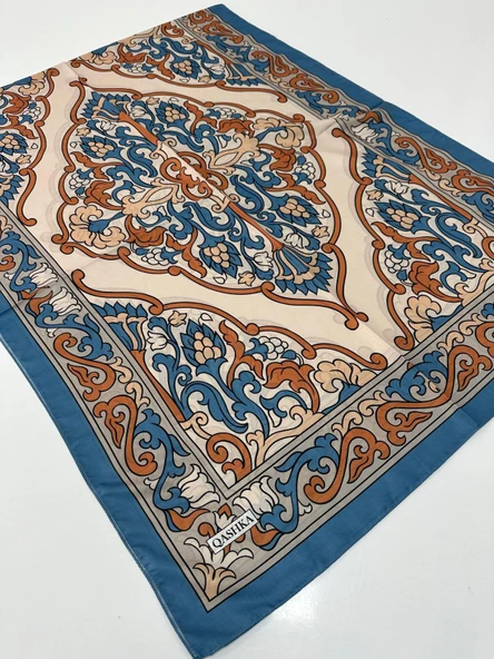 QASHKA Soft Pamuklu Şal Etro Desen LBD0713 ürün görseli 1