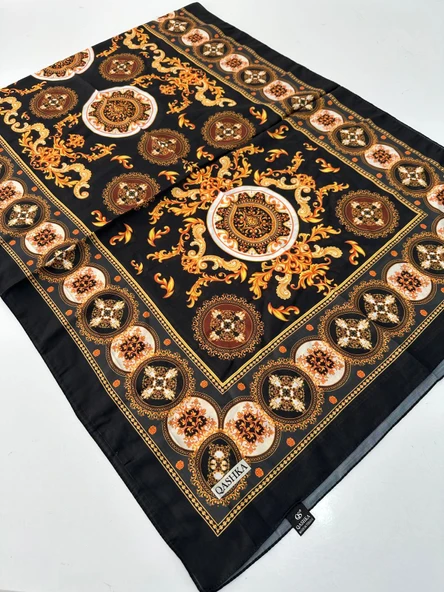 QASHKA Soft Pamuklu Şal Etro Desen LBD1304 ürün görseli 1