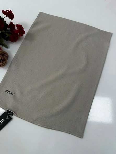 Miray Romeo Pamuk Keten Şal Renk: Taş VDM0118 ürün görseli 1