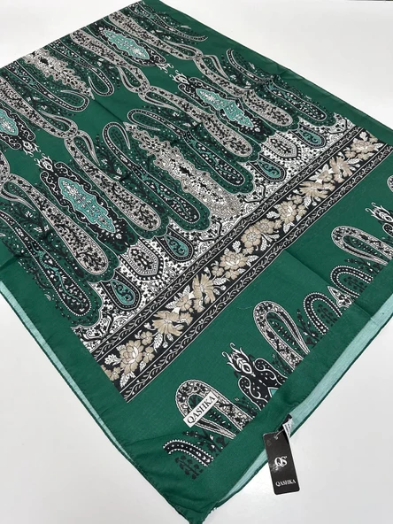 QASHKA Soft Pamuklu Şal Etro Desen LBD0619 ürün görseli 1