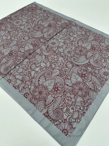QASHKA Soft Pamuklu Şal Etro Desen LBD1102 ürün görseli 1