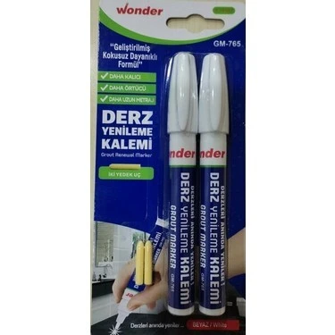 Wonder Derz Kalemi Beyaz 2´li ürün görseli 1