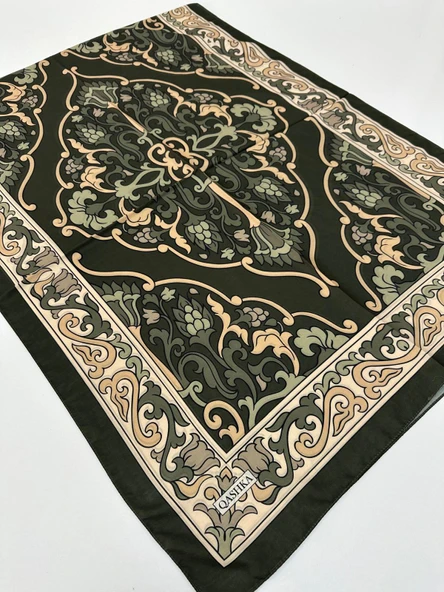 QASHKA Soft Pamuklu Şal Etro Desen LBD0712 ürün görseli 1