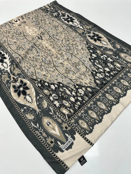 QASHKA Soft Pamuklu Şal Etro Desen LBD1503 ürün görseli 1