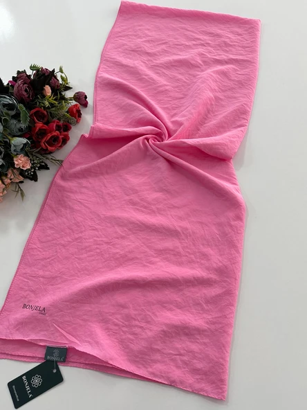 Bonjela Vual İpeksi Şal Şeker Pembe HVS0117 ürün görseli 1
