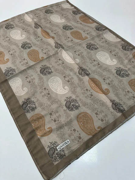 QASHKA Soft Pamuklu Şal Etro Desen LBD1412 ürün görseli 1