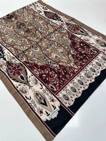 QASHKA Soft Pamuklu Şal Etro Desen LBD1526 ürün görseli 1