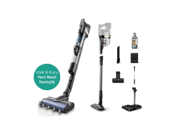 Philips Aqua Trio XW9463/11 Islak Kuru Şarjlı Dikey Süpürge ürün görseli 1