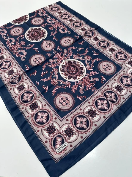 QASHKA Soft Pamuklu Şal Etro Desen LBD1305 ürün görseli 1