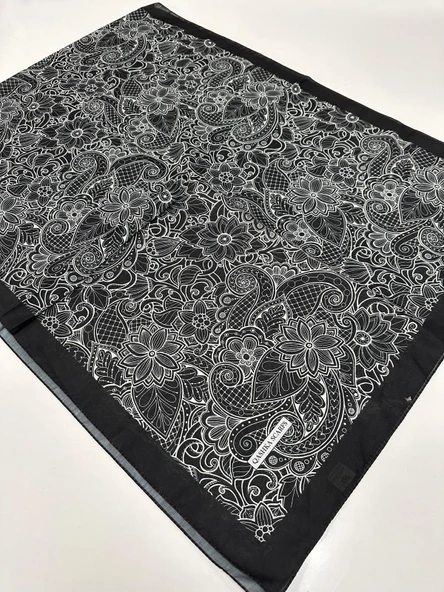 QASHKA Soft Pamuklu Şal Etro Desen LBD1101 ürün görseli 1