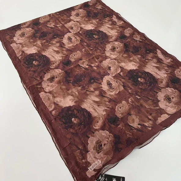 QASHKA Desenli Kraş Şal BCB0708 ürün görseli 1