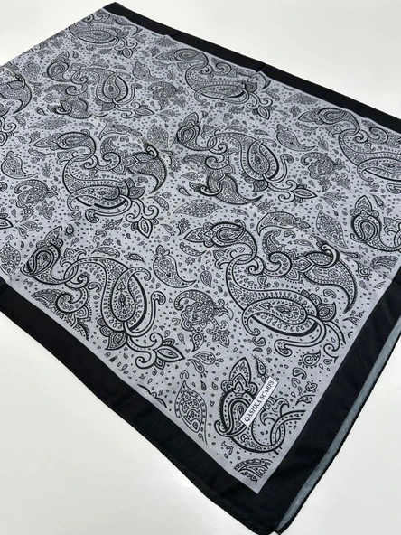 QASHKA Soft Pamuklu Şal Etro Desen LBD1010 ürün görseli 1