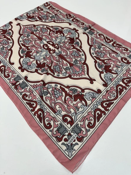 QASHKA Soft Pamuklu Şal Etro Desen LBD0716 ürün görseli 1