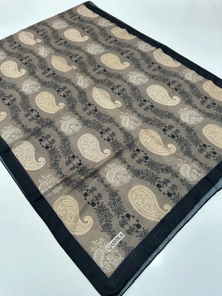 QASHKA Soft Pamuklu Şal Etro Desen LBD1419 ürün görseli 1