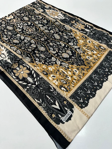 QASHKA Soft Pamuklu Şal Etro Desen LBD1522 ürün görseli 1