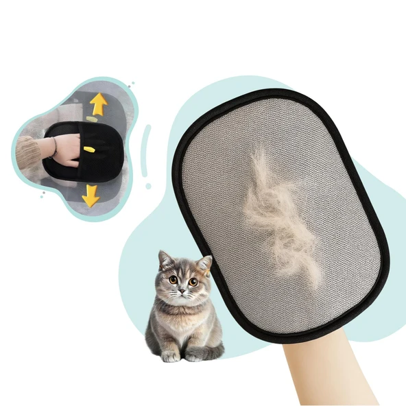 Happy Toozey HT06 Kedi Köpek Koltuk Kanepe Giysi Tüy Toplama Eldiveni ürün görseli 1