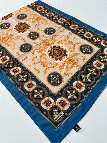 QASHKA Soft Pamuklu Şal Etro Desen LBD1315 ürün görseli 1