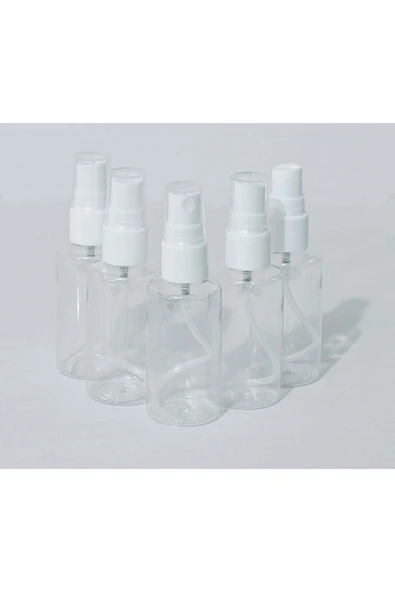 Sprey Başlı Plastik Boş Pet Şişe 50 ml 5 Adet - Resim 2