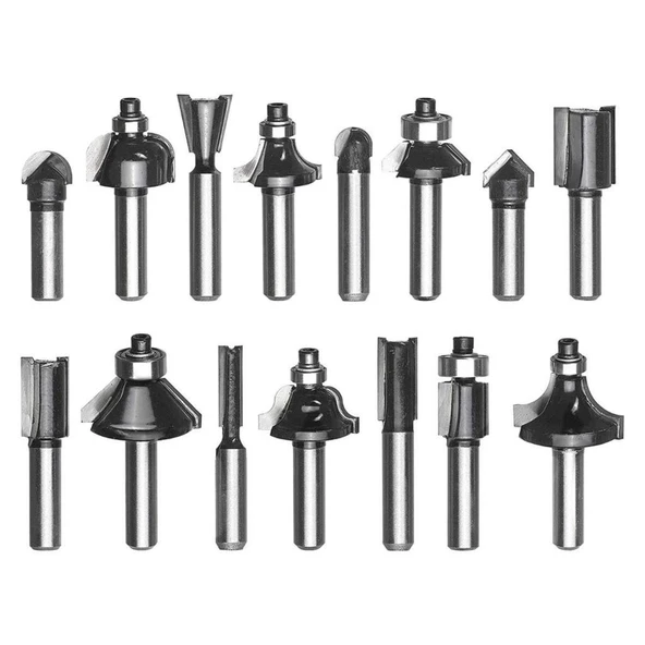 Einhell 15 Parça Freze Seti 8mm 49757291 - Resim 2