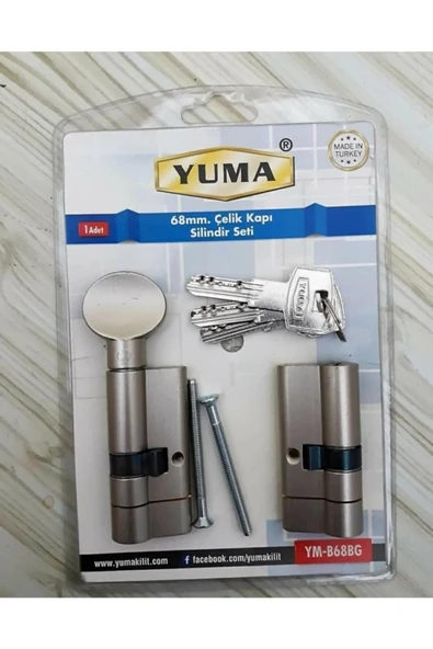 Yuma Çelik Kapı Tuzaklı Barel Seti 68MM YM-B68BG ürün görseli 1