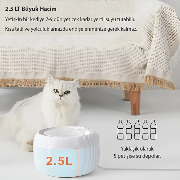 Cattie Kedi Köpek Akıllı Su Pınarı - Resim 2