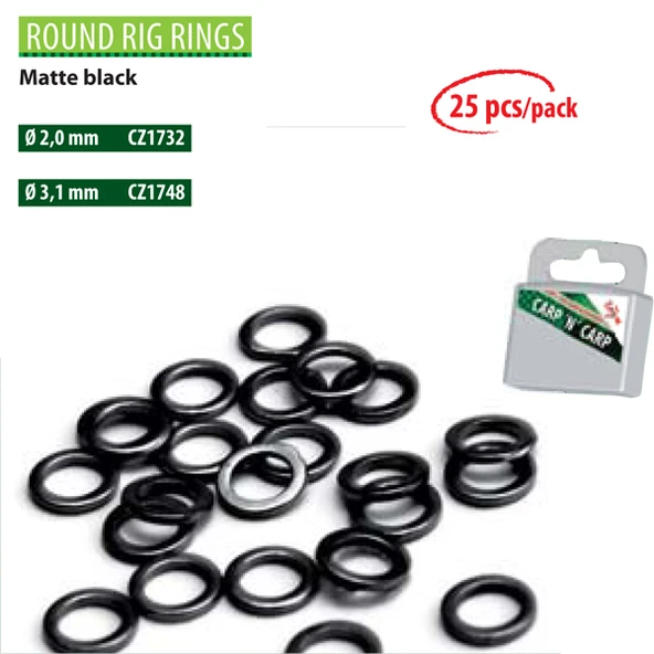 CZ 1731 Round Rig Rings 2 mm, Matte Black (25Pcs) ürün görseli 1