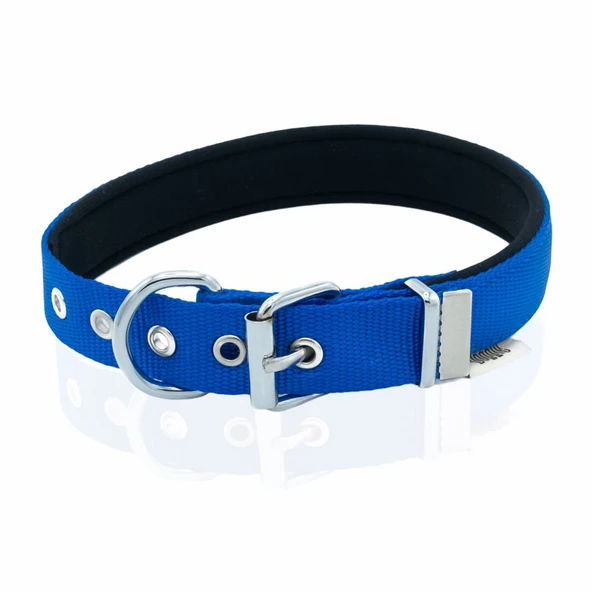 Doggie Konfor Dokuma Boyun Tasması Royal Blue 2.5*42-50 cm (DSBT-2510 L) ürün görseli 1