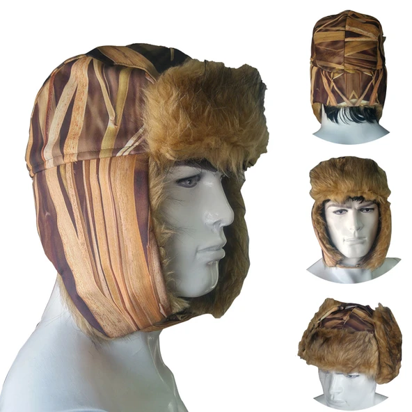 Softshell Kalpak Şapka Saz Desen ürün görseli 1