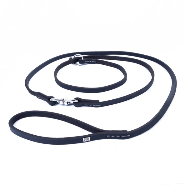 Doggie Yağlı Derili Boğmalı Eğitim Gezdirme Tasması Kahve 1.1*150 cm (YBEG11 S) ürün görseli 1